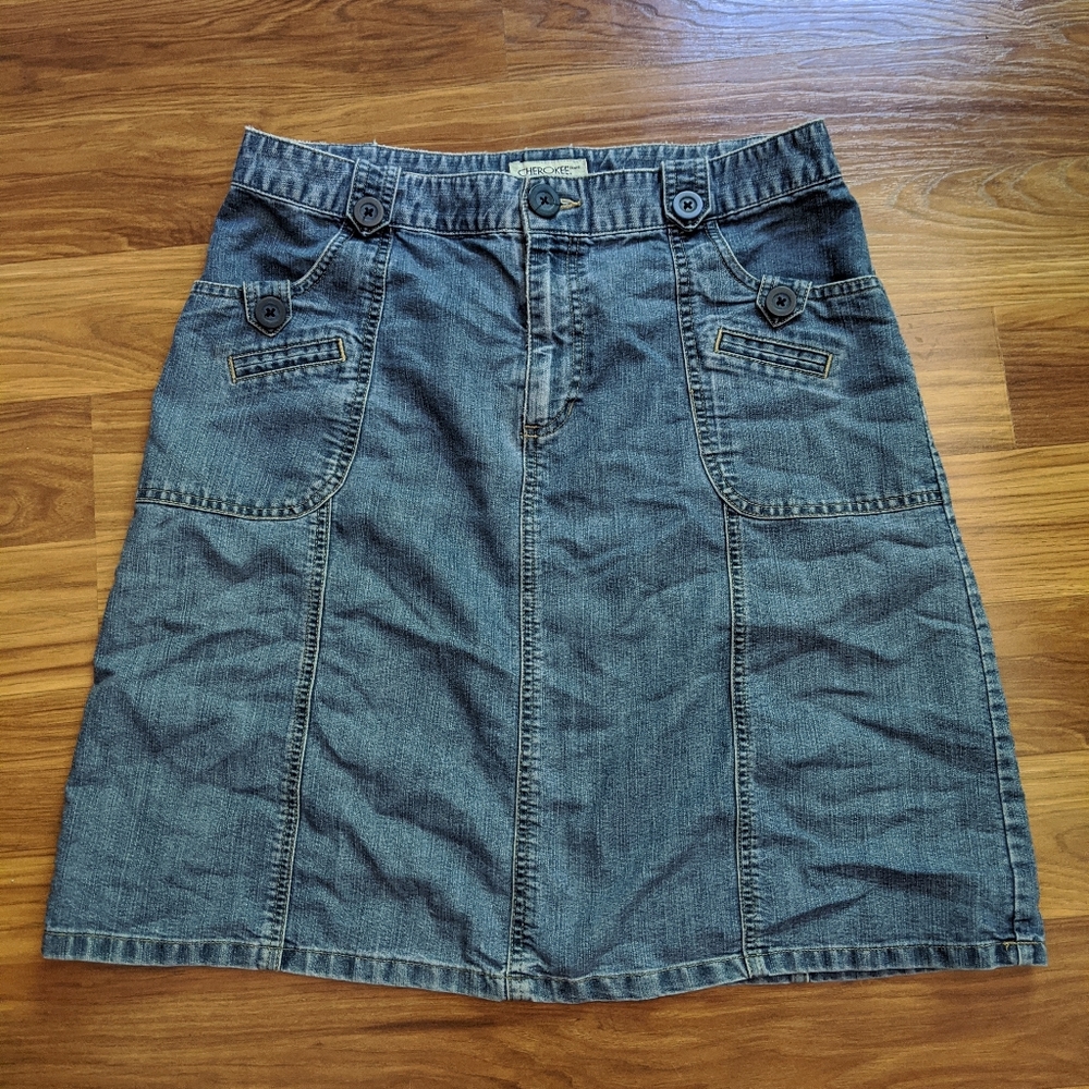 ✨ Cherokee Denim Jean Skirt
